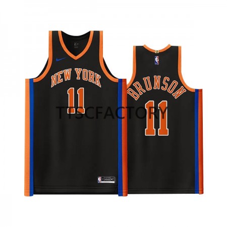 Maillot Basket New York Knicks Jalen Brunson 11 Nike 2022-23 City Edition Noir Swingman - Homme